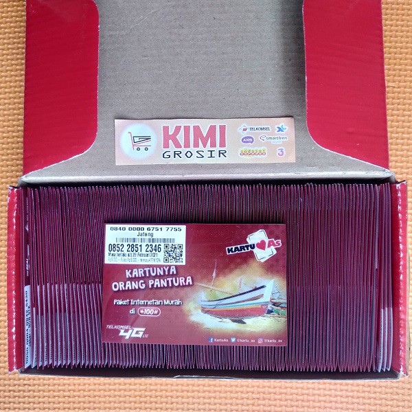 Kartu Perdana AS Pantura Pulsa 5 Ribu