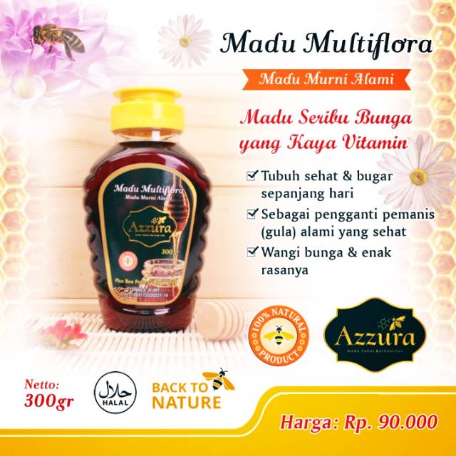 

Madu Murni Multiflora 300gr Botol Plastik