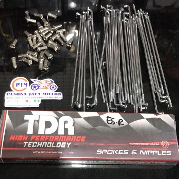 Jari Jari Chrome Original Merk TDR Jeruji Motor Chrome Ring 14 & 17 Ruji Ring 14 ,Ruji Ring 17 Chrom