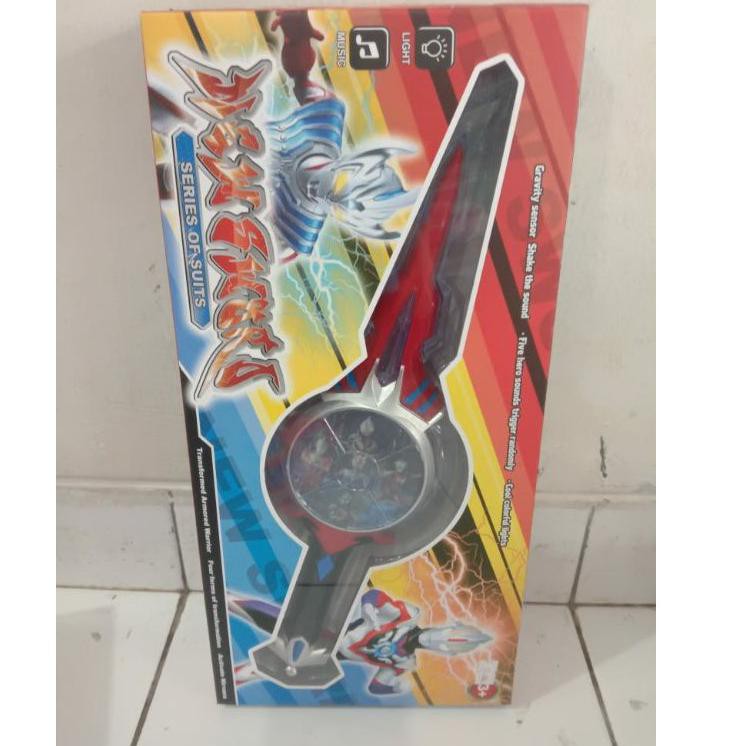 pedang orb droiyan mainan senjata ultraman orb pedang ultraman lampu & suara (KODE F2389)