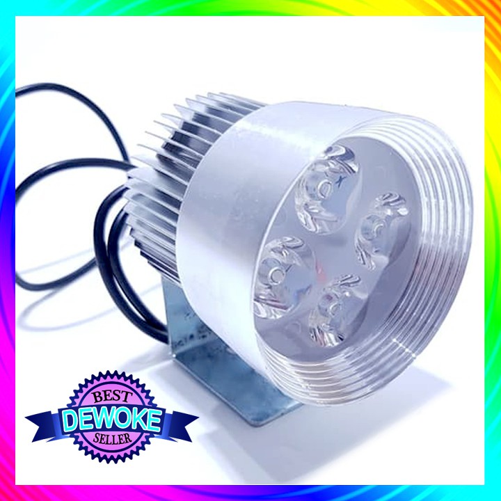 VARIASI LAMPU TEMBAK LED 4 MATA 6000K PUTIH 3 MODE FOKUS REDUP STROBO WATERPROOF
