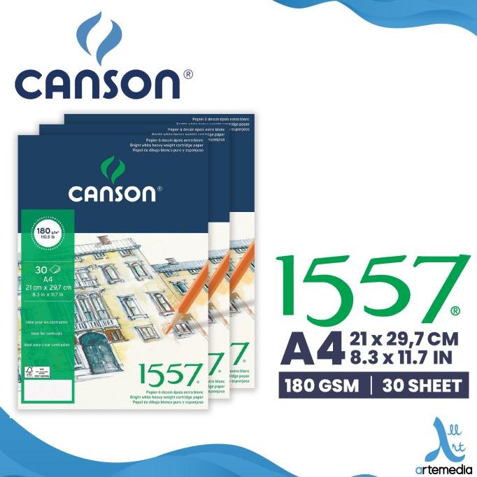 

(BISA COD) Kertas Gambar Canson 1557 Extra White A4 180gsm SALE Kode 502