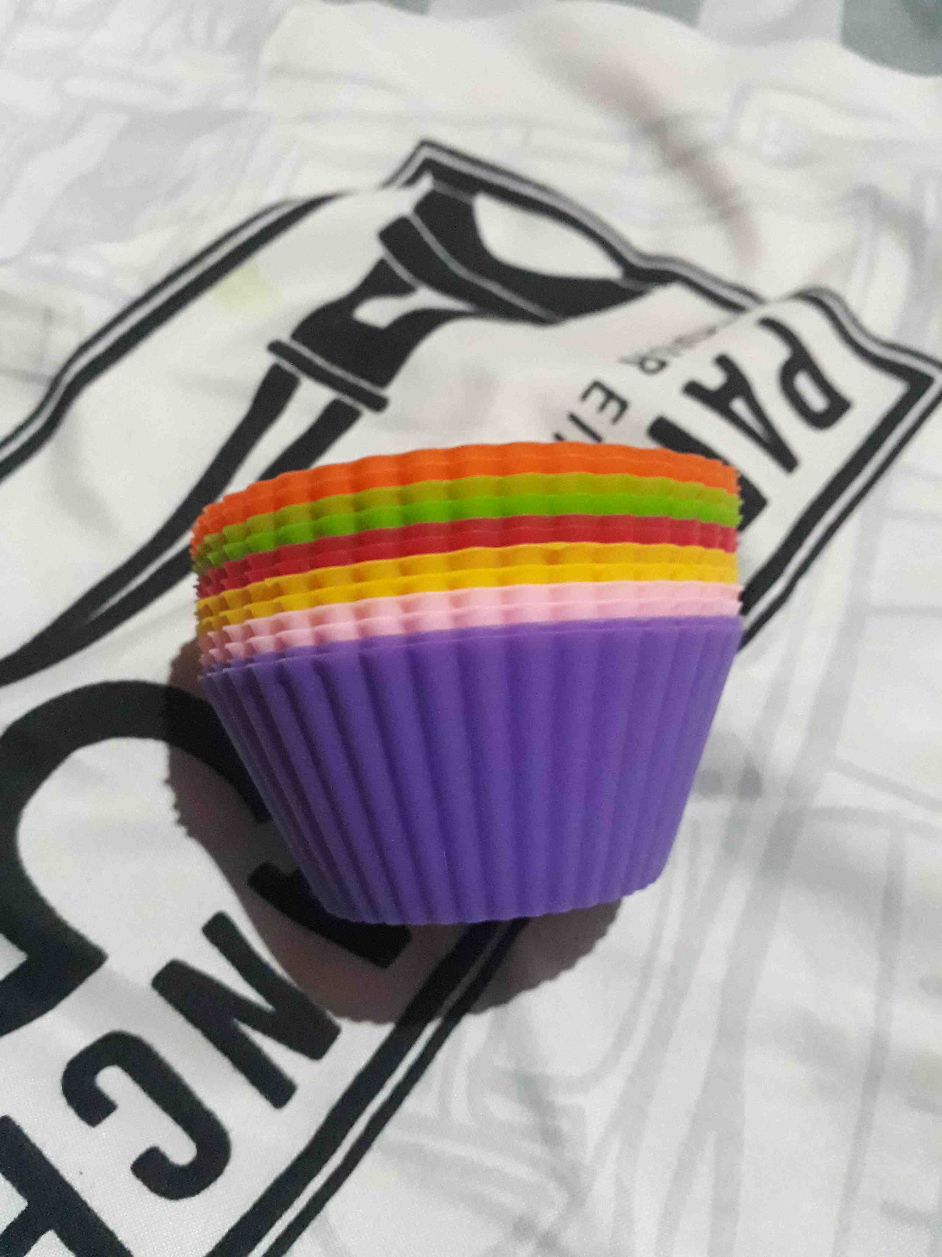 12pcs Cetakan Muffin Bahan Silikon