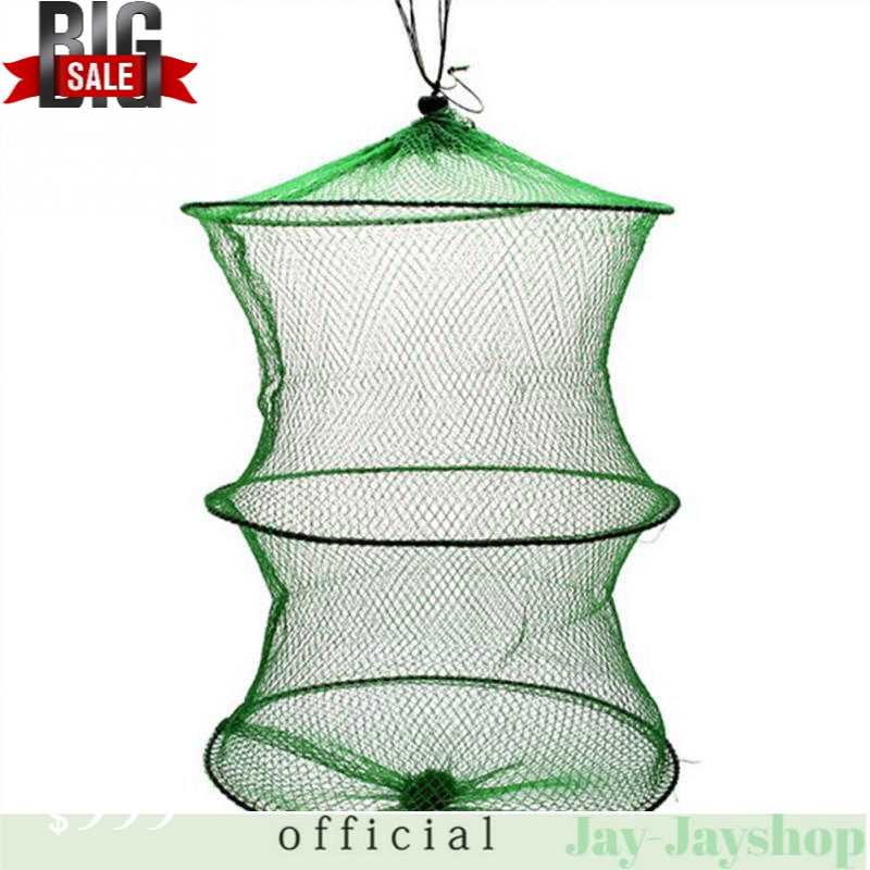 TONQUU Jaring Pancing Ikan Udang Fishing Net Foldable 2 Layers SCZ620