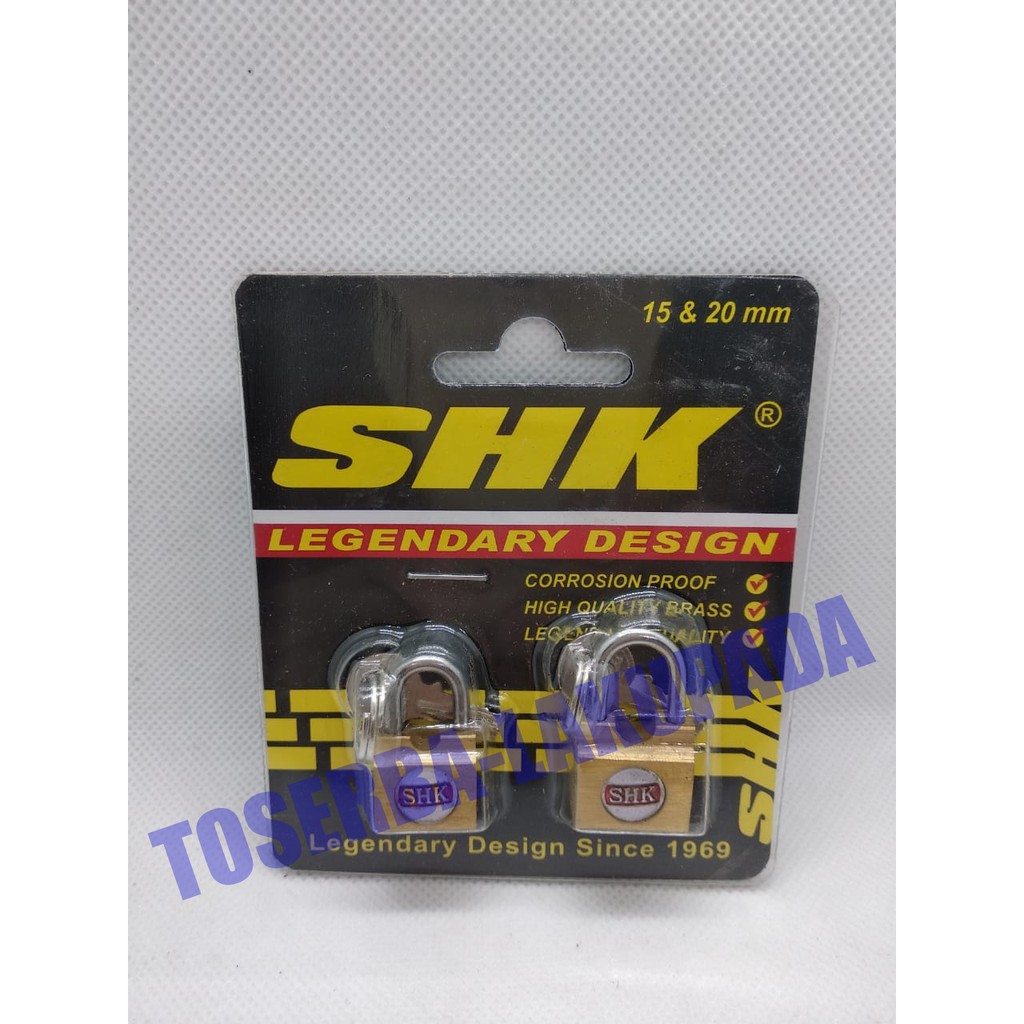 Gembok Koper Original SHK Legendary Design 15MM &amp; 20MM - Sherlock