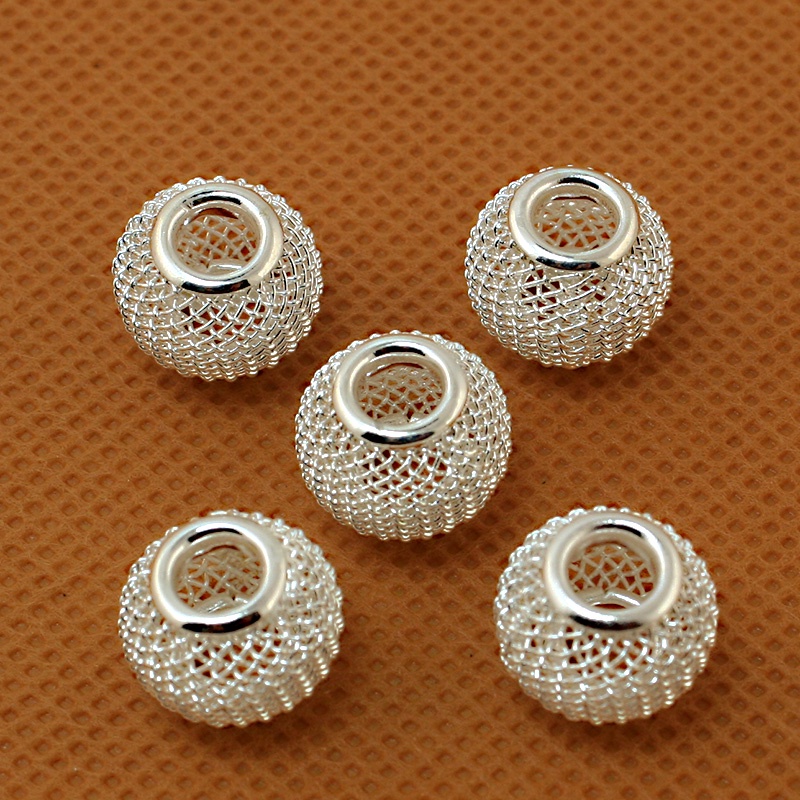 6pcs10x12mm Putaran Logam Beads Beads Longgar Untuk DIY Perhiasan Membuat Temuan Kalung Gelang Anting Temuan