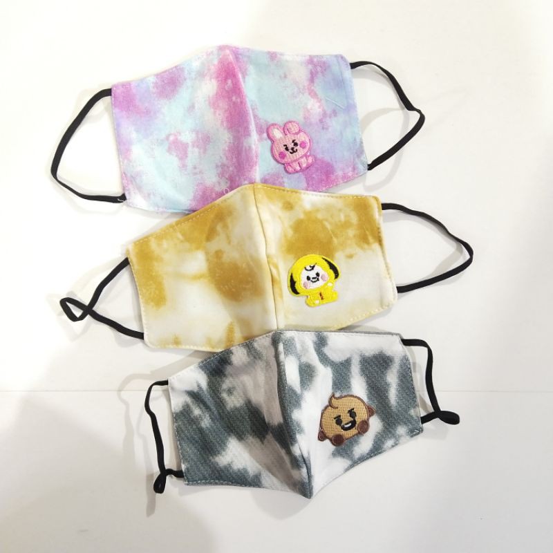 MASKER TIE DYE BTS BT21