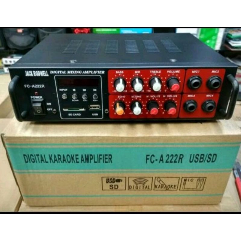 AMPLI KARAOKE  BLUETOOHT USB RADIO ORIGINAL
