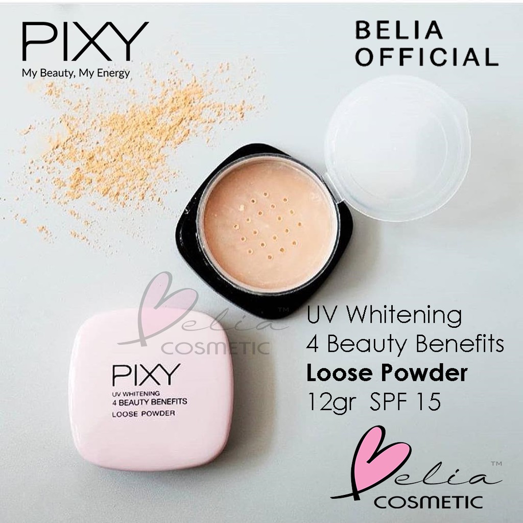 ❤ BELIA ❤ Pixy UV Whitening 4 Beauty Benefit Loose Powder ( Bedak tabur ) 12g