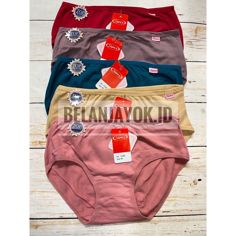 6 PCS CD Sorex 1228 Celana Dalam Wanita Sorex 1228 ORIGINAL