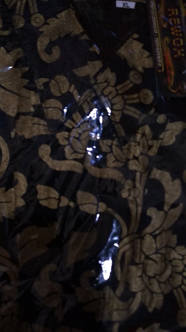 Kemeja Batik Lengan Panjang 021 Risna Batik Hrb026 Hem Batik Murah Seno Sogan Bakung Padi Manggar