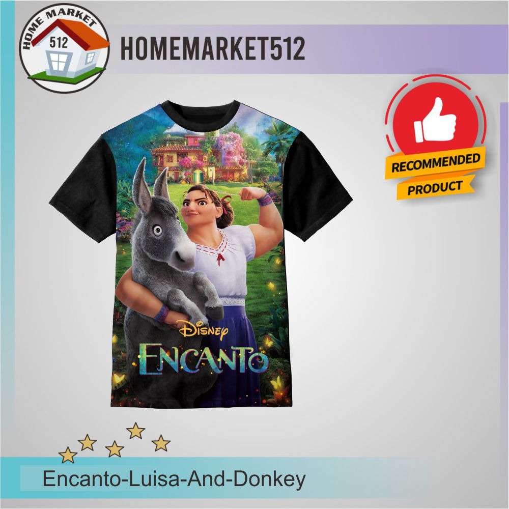 Kaos Pria Encanto Luisa And Donkey Kaos Pria Dan Wanita Dewasa Big Size | HOMEMARKET512