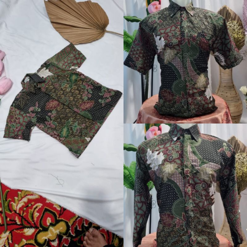 KEMEJA COUPLE AYAH DAN ANAK // BAHAN SEMI SUTRA FOIL PREMIUM // KEMEJA LENGAN PANJANG // KEMEJA LENGAN PENDEK // KEMEJA ANAK // KEMEJA BATIK // By Pelaminan Biru