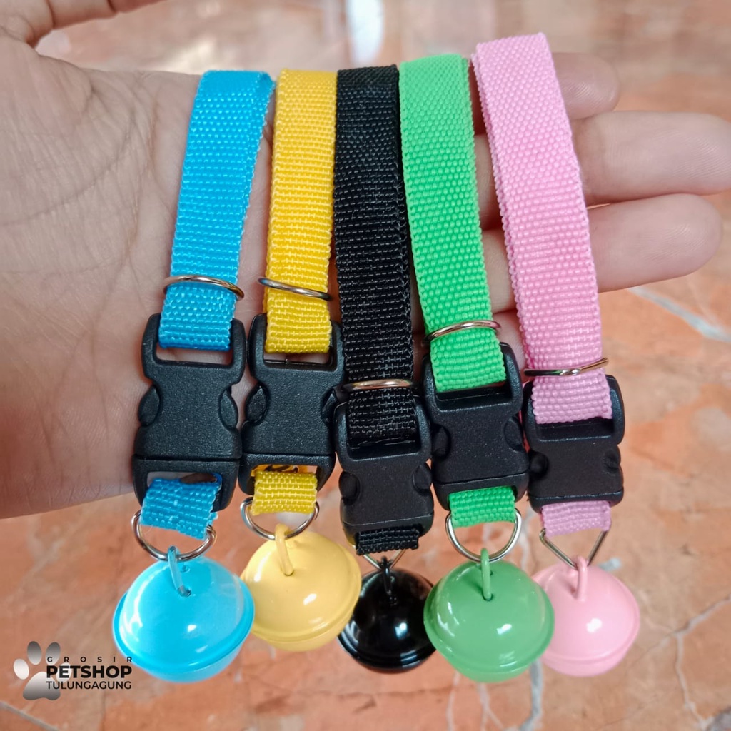 Kalung Kucing Lonceng Polos Ufo 22mm Berbunyi