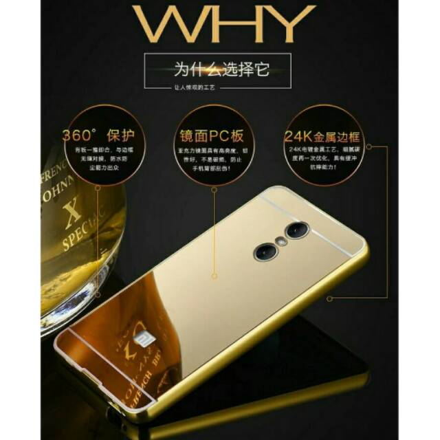 XIAOMI REDMI PRO DUAL CAMERA 5.5 BUMPER MIRROR CASE COVER ARMOR