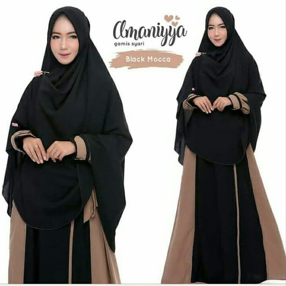 Baju Muslim Busana Muslim Wanita Terbaru Gamis Hitam