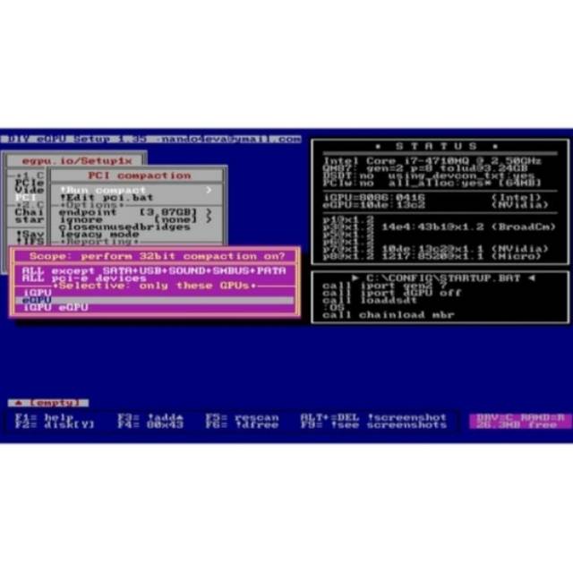 DIY eGPU Setup 1.35 by nando4evan, utk EXP GDC Beast v8