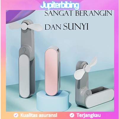 Kipas Angin Lipat Mini Portable Powerbank Dapat Digunakan Sepanjang Hari | Mini Fan+Power Bank 2 in 1 USB | INFINILAPAN