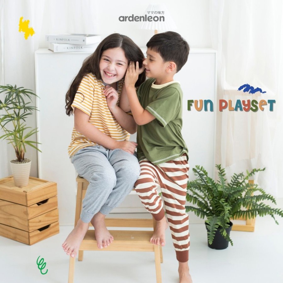 ARDENLEON Unisex Fun Playset Setelan Anak / Setelan Anak Unisex Arden