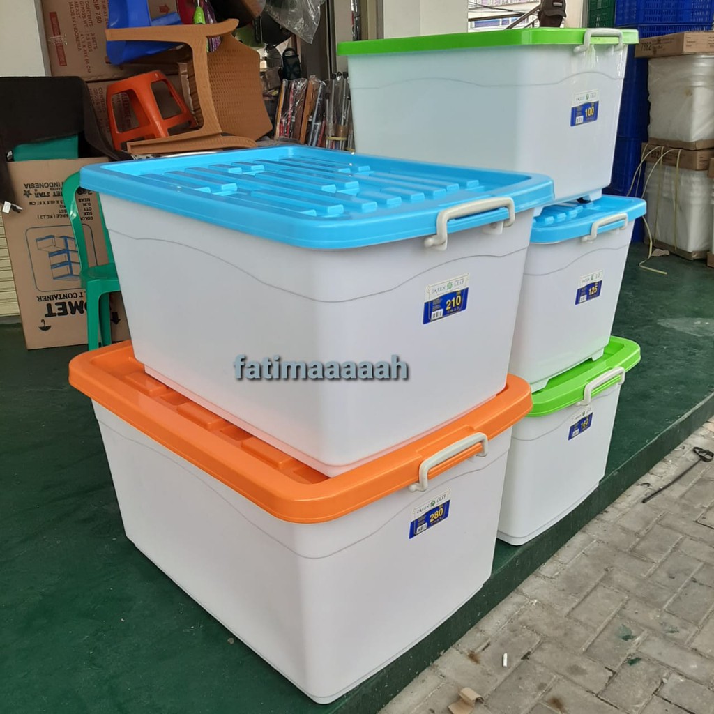 GREEN LEAF - SIERRA CONTAINER BOX 25-50-75-100-125-160-210-280 LITER / CONTAINER BOX / BOX RODA SERBAGUNA