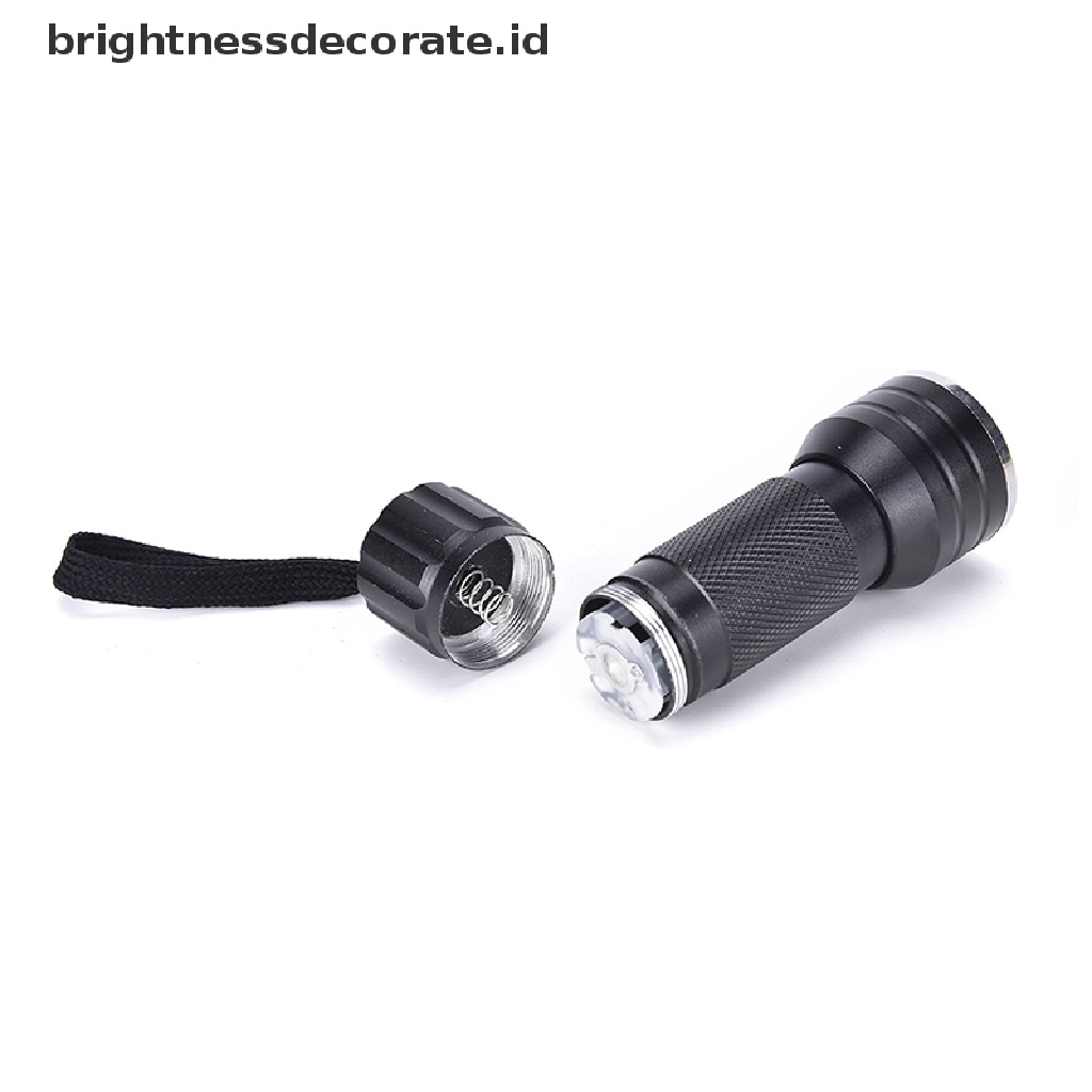 Lampu Senter 21 LED UV Ultra Violet Mini Bahan Aluminum