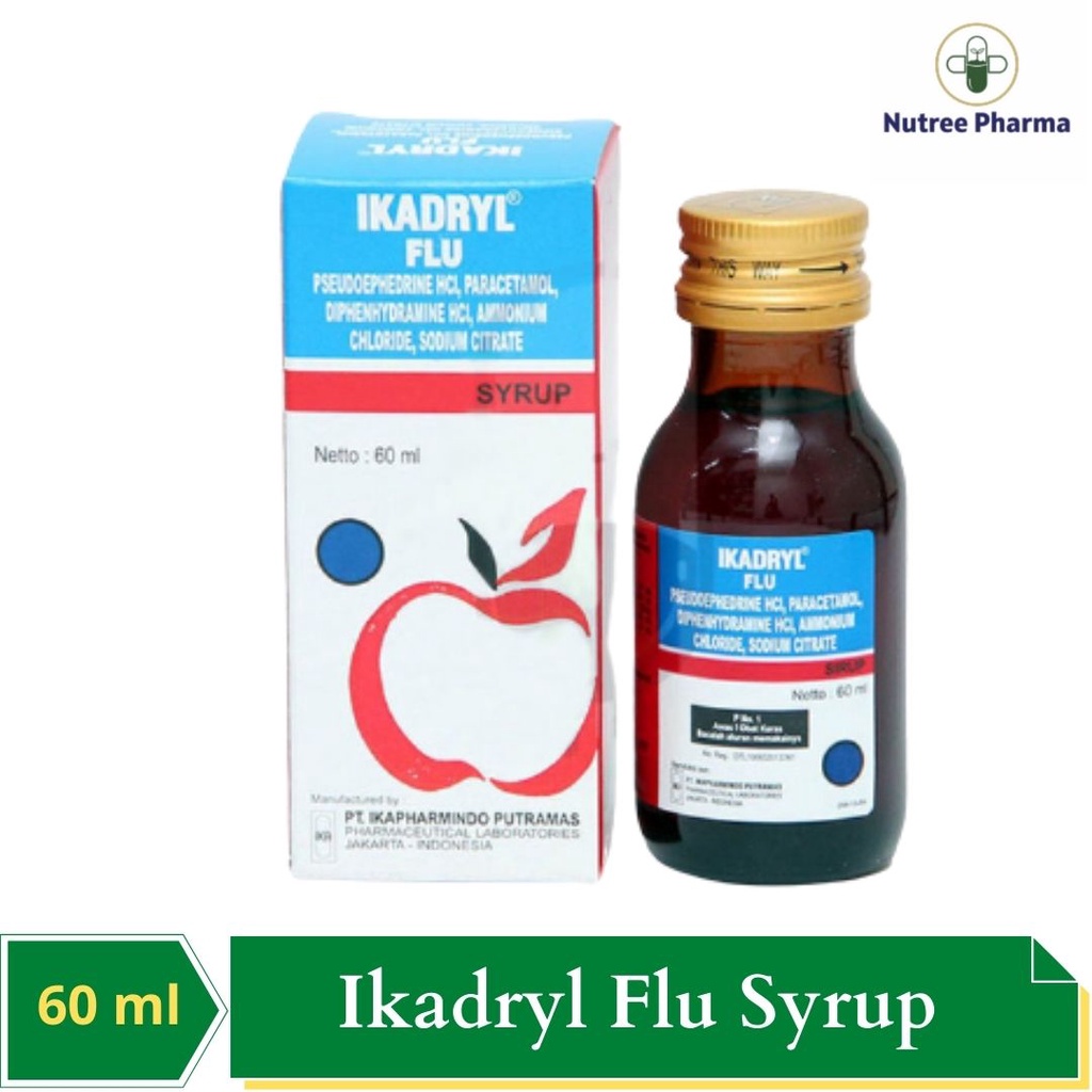 Ikadryl Flu Syrup 60 ml