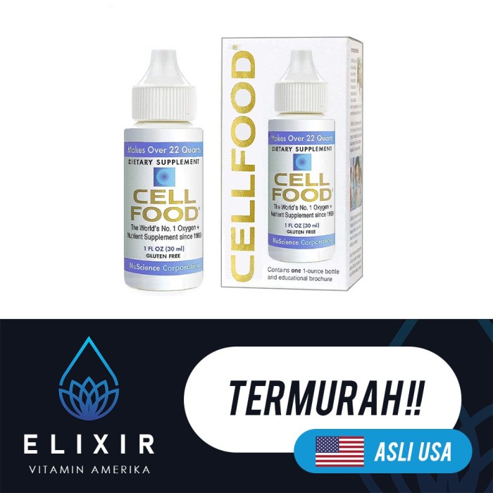 {cantikstore} Cellfood Oxygen Supplement USA - Penambah imun tubuh Limited
