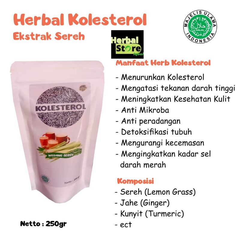 

PROMO HERBAL JAMU KOLESTEROL plus wedang sereh seduh 250 gr