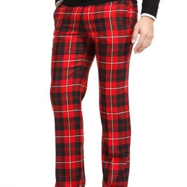 Celana kotak-kotak pria distro original murah