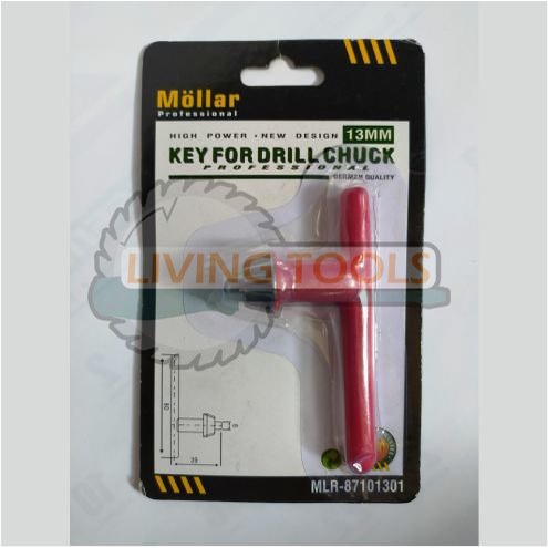 Kunci Kepala Bor MOLLAR 13mm Drill Chuck Key 13mm Kunci Cak MOLLAR 13mm