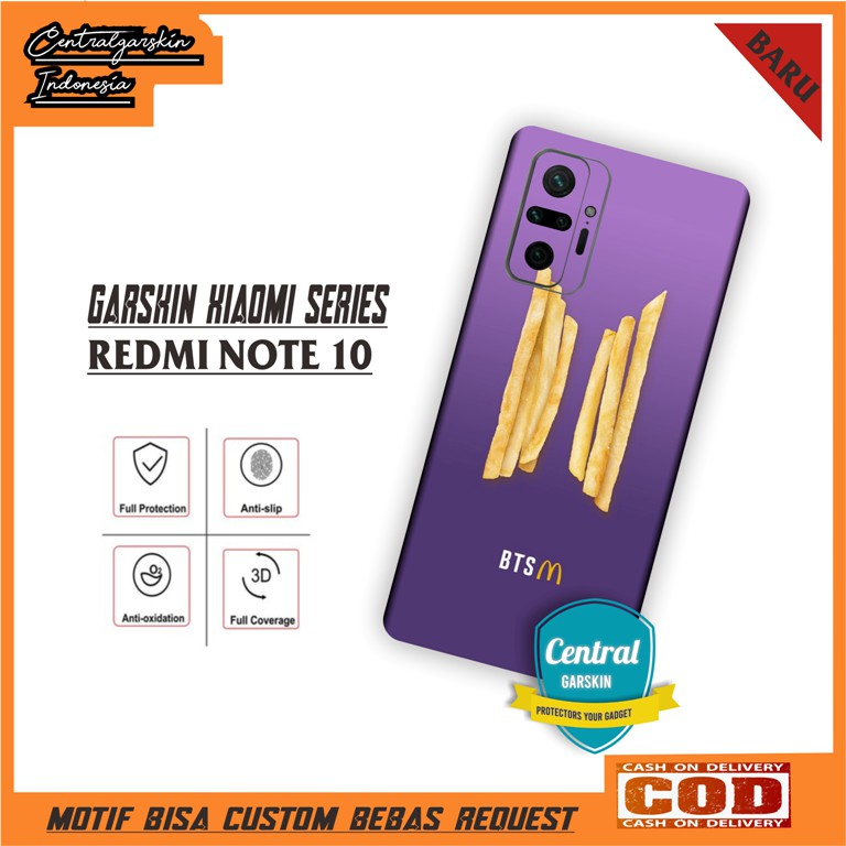 Garskin Redmi Note 10 Fullbody - BTS X MCD