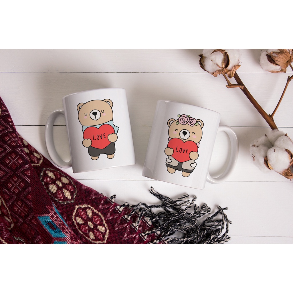 Mug Couple Valentine series - Hadiah / Kado / Souvenir - By Crion