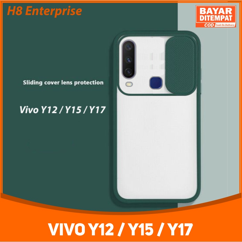 H8 Slide Case Clear Protaction Kamera Belakang Vivo Y12 / Y15 / Y17 / Y30 / Y30i / Y50