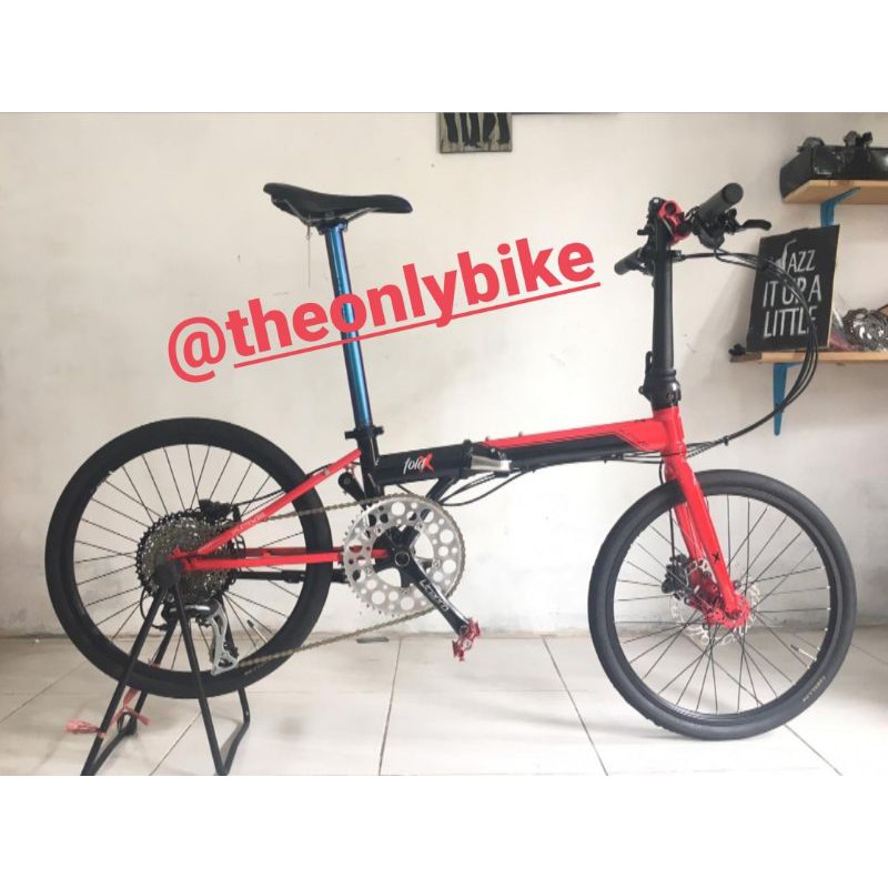 FULLBIKE SEPEDA LIPAT FOLD X FIVE RAKITAN 20+ 1 3/8, 9 SPEED (ELEMENT)