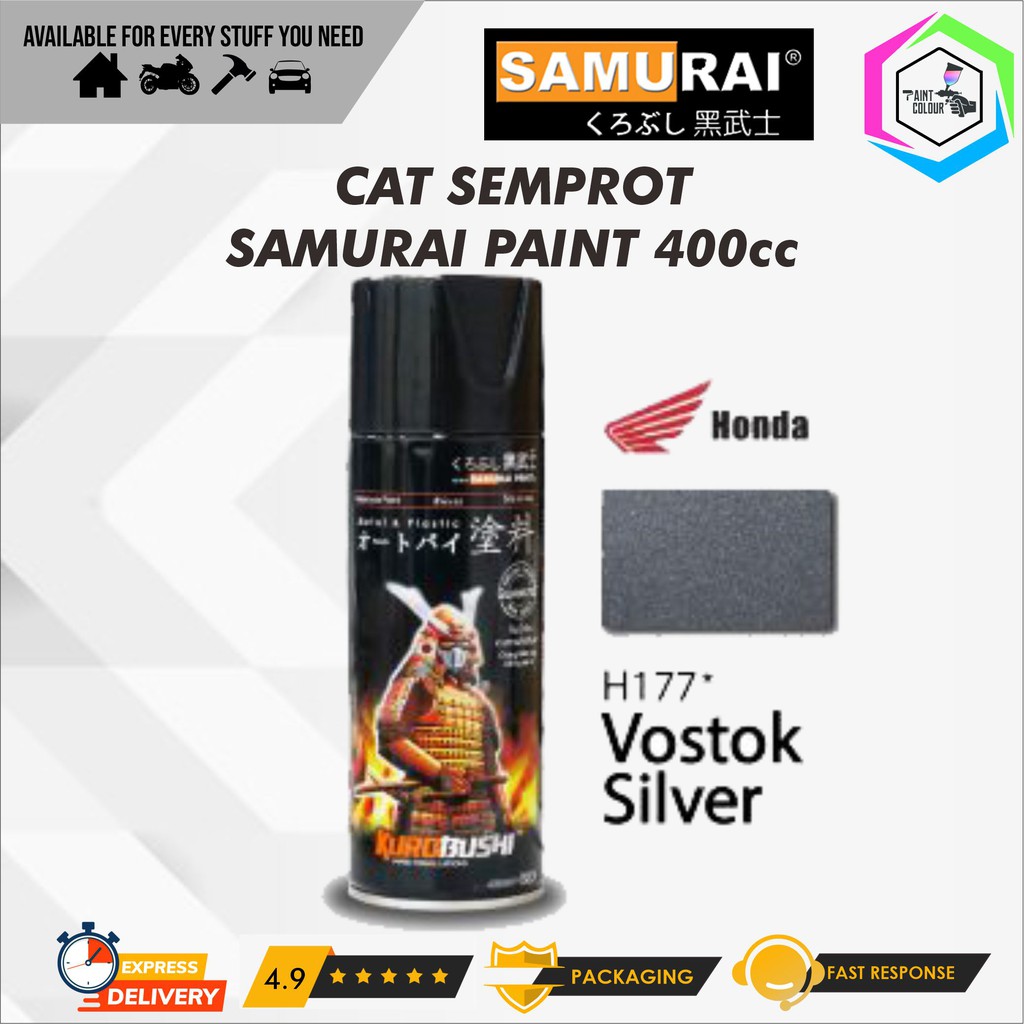 Samurai Paint H177* Vostok Silver Semprot/Pylox Motor/Helm/Gundam