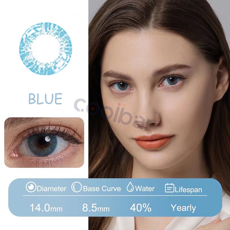 Coolbar 1 Pasang Lensa Kontak Warna Diameter 14.2 MM/Softlens Matasoftlens Mata Korea