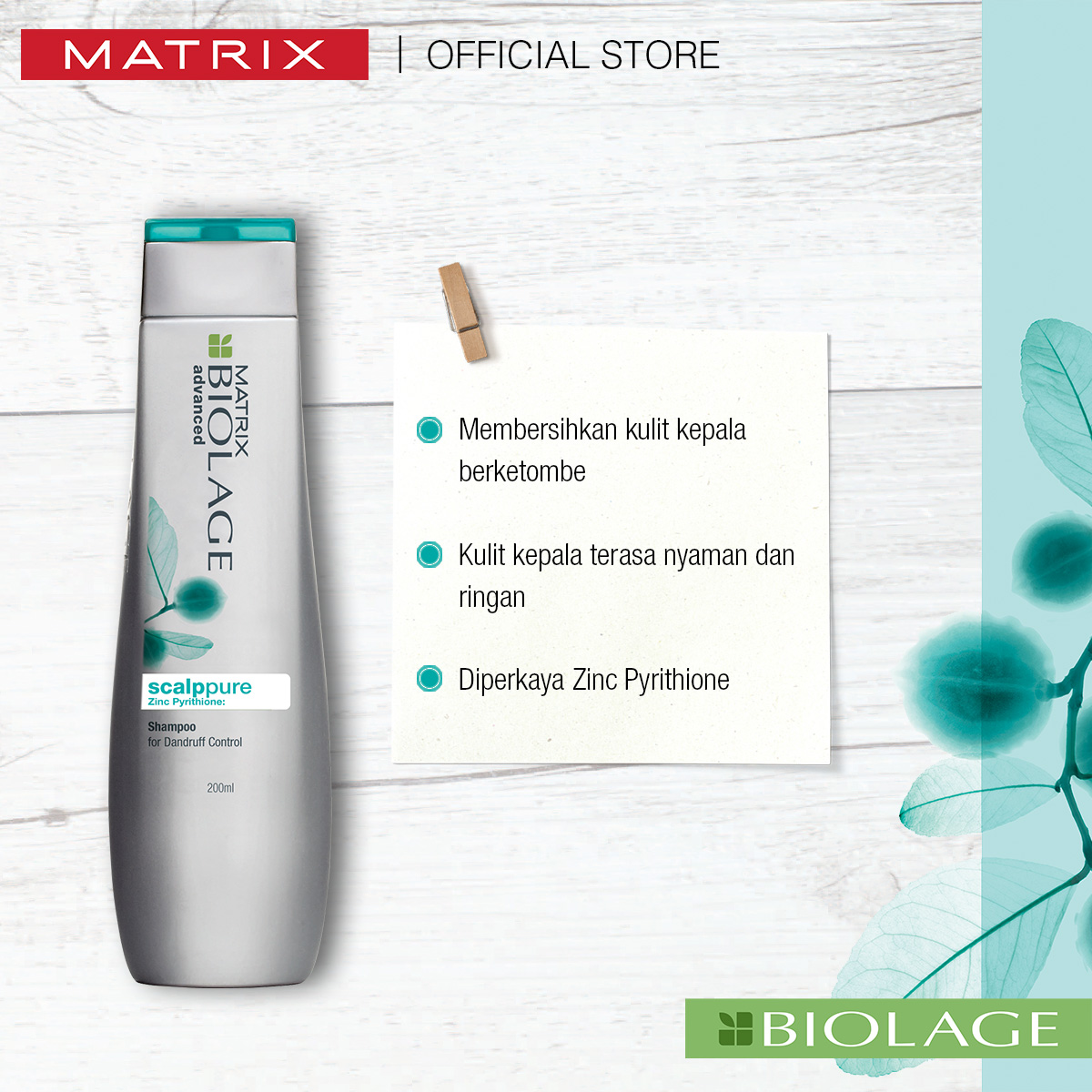 Matrix Biolage Scalppure Anti Dandruff Shampoo 200ml-2