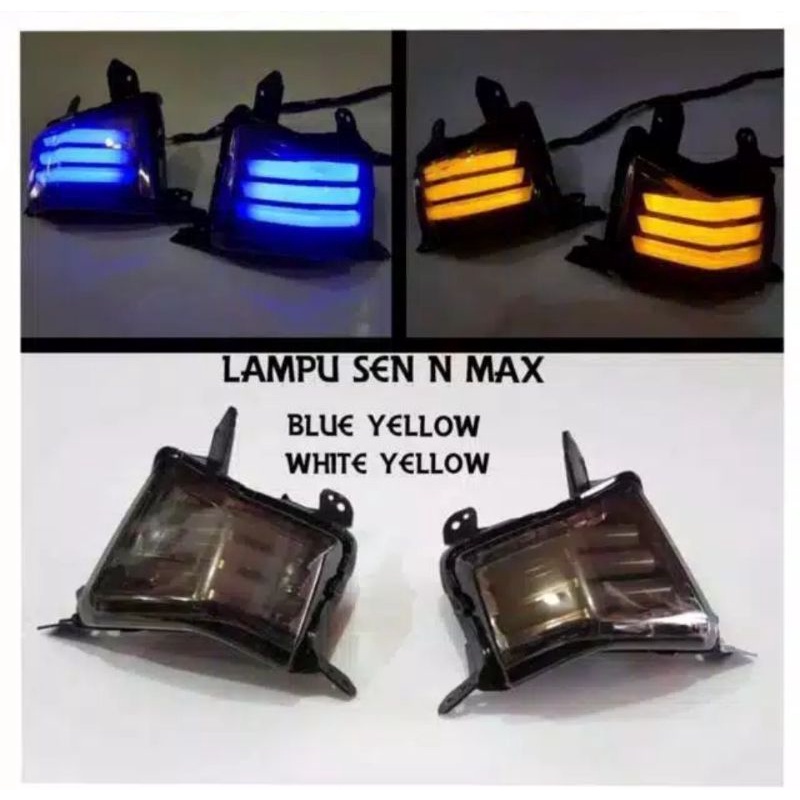 Lampu sen Led Nmax Sepasang Kiri Dan Kanan Biru Merah Putih