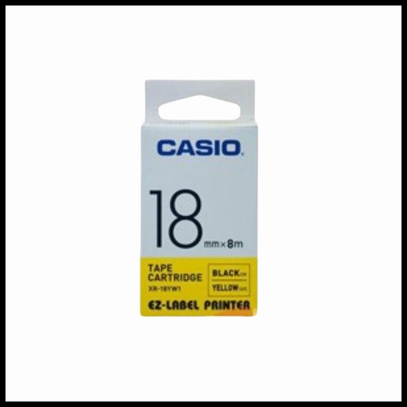 

Caramel | Label Casio Tape Cartridge For Ez Label Printer 18 Mm Yellow