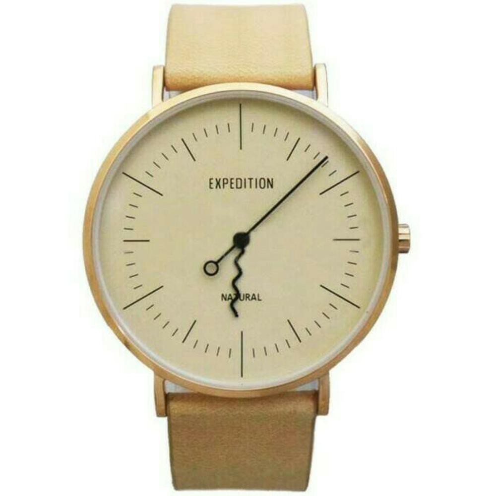 jam tangan expedition original E 6704M COKLAT MUDA RING ROSEGOLD