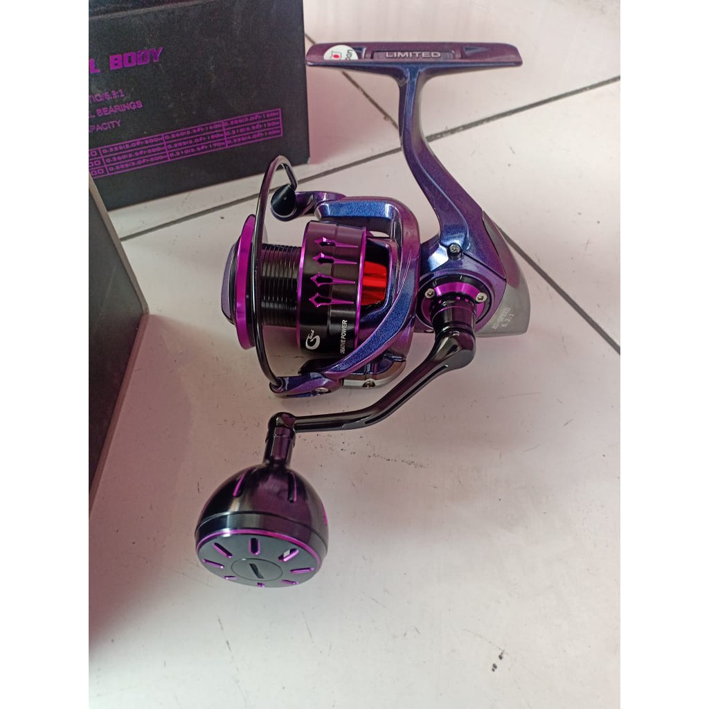 Reel Spinning Gtech High Gear Dan Power Gear Metal Body Max Drag 25kg