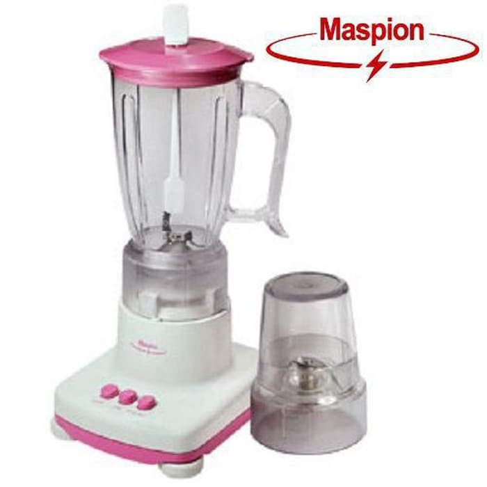 Promo BLENDER + DRY MILL MASPION MT-1207 Plastik Pengolah Juice Buah Bumbu Limited