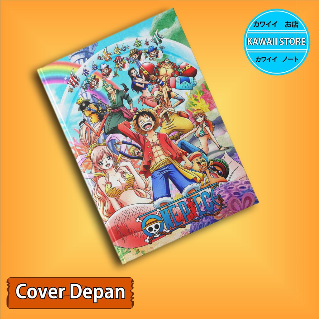 

Notebook / Pocket book Hard Cover Anime One Piece KOMIK FISHMAN ISLAND uk A5 & A6 / Notes Book