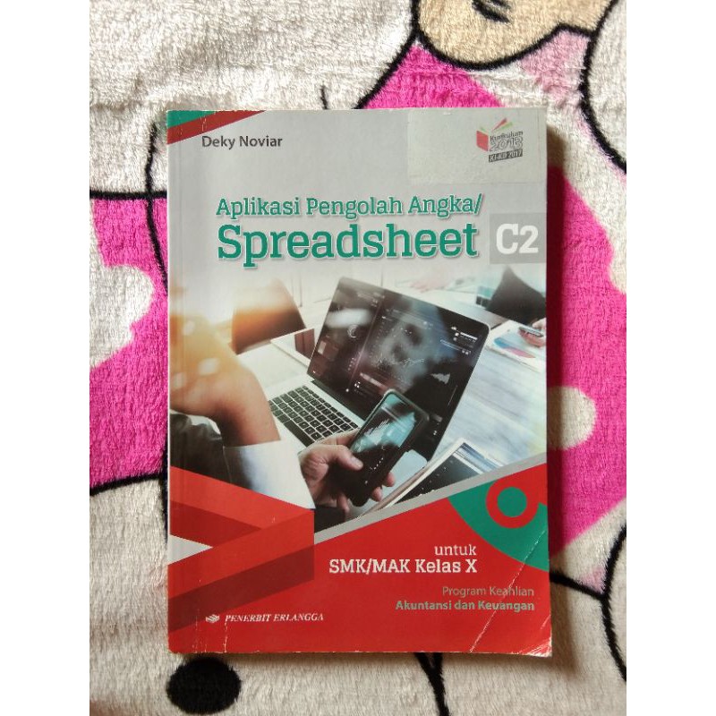 PRELOVED BUKU SPREADSHEET KELAS 10 PENERBIT ERLANGGA
