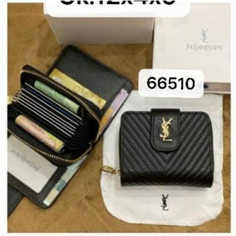 Card Holder/Dompet Kartu Kancing Bahan Wp Sm Bahan embos