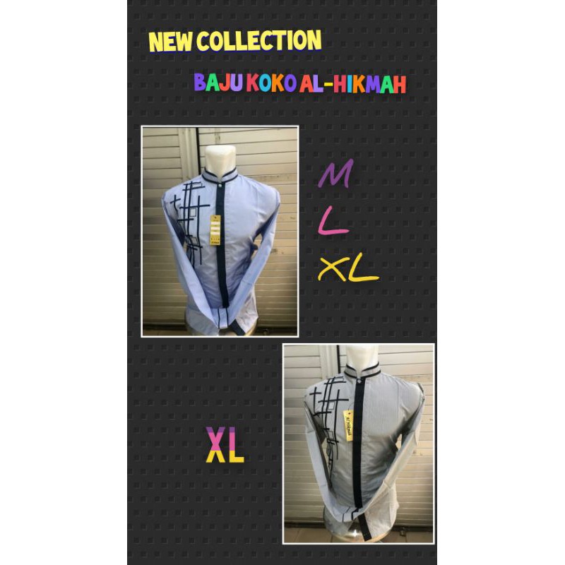Kemeja Koko (KEMKO) Pria Lengan Panjang Al_hikmah