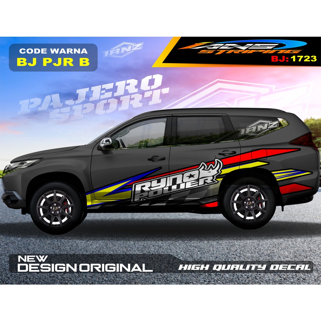 STIKER DECAL MOBIL PAJERO / STIKER MOBIL GRAND LIVINA / VARIASI STIKER PAJERO / STIKER MOBIL