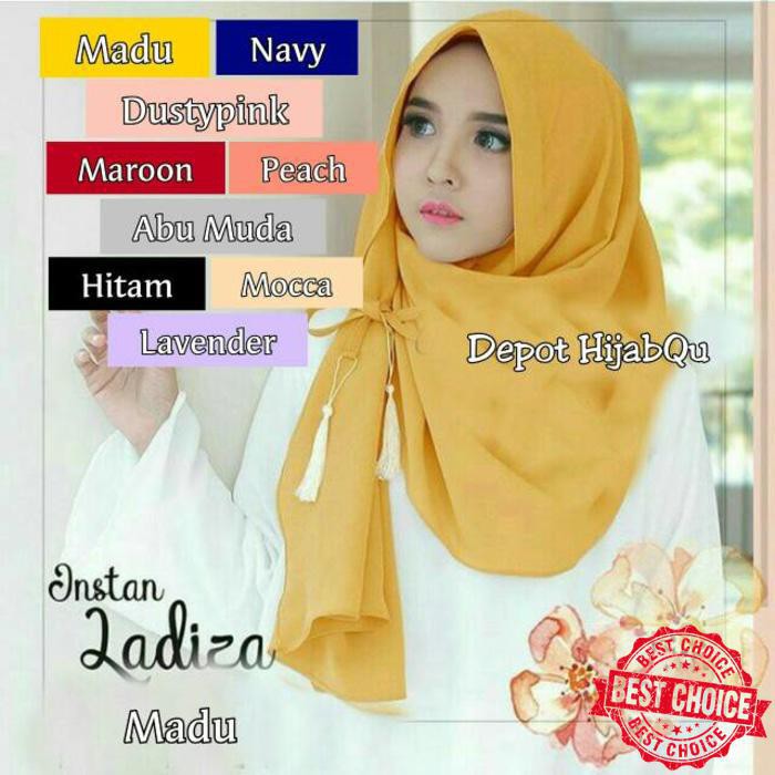35+ Trend Terbaru Kerudung Pashmina Instan Tali Tricia