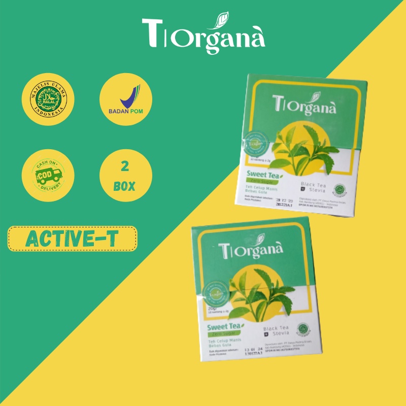 

Teh Stevia Untuk Diet - T|Organa isi 10Tbag - 2box T|Organa