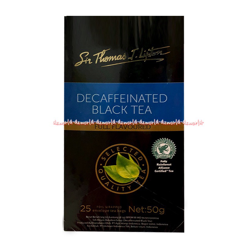 St Thomas  J Lipton Fresh Earl Grey 25bag Black Tea English Breakfast Decaffeinated Green Teh Hitam